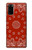 W3355 Motif Bandana Rouge Etui Coque Housse et Flip Housse Cuir pour Samsung Galaxy S20