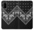 W3363 Motif Bandana Noir Etui Coque Housse et Flip Housse Cuir pour Samsung Galaxy S20