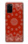 W3355 Motif Bandana Rouge Etui Coque Housse et Flip Housse Cuir pour Samsung Galaxy S20 Plus, Galaxy S20+