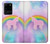 W3070 Arc en ciel pastel ciel Licorne Etui Coque Housse et Flip Housse Cuir pour Samsung Galaxy S20 Ultra