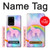 W3070 Arc en ciel pastel ciel Licorne Etui Coque Housse et Flip Housse Cuir pour Samsung Galaxy S20 Ultra