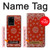 W3355 Motif Bandana Rouge Etui Coque Housse et Flip Housse Cuir pour Samsung Galaxy S20 Ultra