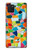 W3391 Art abstrait carreaux de mosaïque graphique Etui Coque Housse et Flip Housse Cuir pour Samsung Galaxy Note10 Lite