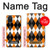 W3421 Noir Orange Blanc Argyle Plaid Etui Coque Housse et Flip Housse Cuir pour Samsung Galaxy Note10 Lite