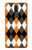 W3421 Noir Orange Blanc Argyle Plaid Etui Coque Housse et Flip Housse Cuir pour Nokia 3.1 plus