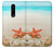 W3212 Coquilles de mer Étoile de mer Plage Etui Coque Housse et Flip Housse Cuir pour OnePlus 8