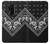 W3363 Motif Bandana Noir Etui Coque Housse et Flip Housse Cuir pour OnePlus 8 Pro