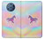 W3203 Arc en ciel Licorne Etui Coque Housse et Flip Housse Cuir pour Nokia 9 PureView