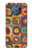 W3409 Carrés cercles concentriques Etui Coque Housse et Flip Housse Cuir pour Nokia 9 PureView