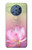 W3511 Fleur de lotus Bouddhisme Etui Coque Housse et Flip Housse Cuir pour Nokia 9 PureView