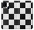 W2492 Noir et blanc Damier Etui Coque Housse et Flip Housse Cuir pour Samsung Galaxy M31