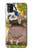 W3138 Peinture mignon bébé Sloth Etui Coque Housse et Flip Housse Cuir pour Samsung Galaxy M31