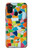 W3391 Art abstrait carreaux de mosaïque graphique Etui Coque Housse et Flip Housse Cuir pour Samsung Galaxy M21