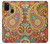 W3402 Floral Paisley Seamless Etui Coque Housse et Flip Housse Cuir pour Samsung Galaxy M21