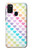 W3499 Motif coloré coeur Etui Coque Housse et Flip Housse Cuir pour Samsung Galaxy M21