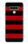 W2638 Noir et Rouge rayé Etui Coque Housse et Flip Housse Cuir pour LG Stylo 6