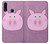 W3269 Porc Dessin animé Etui Coque Housse et Flip Housse Cuir pour Samsung Galaxy A20s