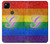 W2899 Arc en ciel LGBT Gay Pride Drapeau Etui Coque Housse et Flip Housse Cuir pour Google Pixel 4a