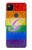 W2899 Arc en ciel LGBT Gay Pride Drapeau Etui Coque Housse et Flip Housse Cuir pour Google Pixel 4a