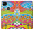 W3407 hippie Art Etui Coque Housse et Flip Housse Cuir pour Google Pixel 4a