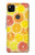 W3408 citron Etui Coque Housse et Flip Housse Cuir pour Google Pixel 4a