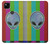 W3437 Extraterrestre Aucun signal Etui Coque Housse et Flip Housse Cuir pour Google Pixel 4a