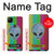 W3437 Extraterrestre Aucun signal Etui Coque Housse et Flip Housse Cuir pour Google Pixel 4a