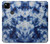 W3439 Tissu Indigo Tie Dye Etui Coque Housse et Flip Housse Cuir pour Google Pixel 4a