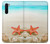 W3212 Coquilles de mer Étoile de mer Plage Etui Coque Housse et Flip Housse Cuir pour OnePlus Nord