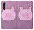 W3269 Porc Dessin animé Etui Coque Housse et Flip Housse Cuir pour OnePlus Nord