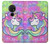 W3264 Pastel Licorne Etui Coque Housse et Flip Housse Cuir pour Nokia 6.2