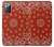 W3355 Motif Bandana Rouge Etui Coque Housse et Flip Housse Cuir pour Samsung Galaxy Note 20