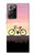 W3252 vélo Coucher de soleil Etui Coque Housse et Flip Housse Cuir pour Samsung Galaxy Note 20 Ultra, Ultra 5G