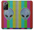 W3437 Extraterrestre Aucun signal Etui Coque Housse et Flip Housse Cuir pour Samsung Galaxy Note 20 Ultra, Ultra 5G