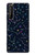 W3220 Carte Zodiaque étoiles Constellations Etui Coque Housse et Flip Housse Cuir pour Sony Xperia 1 II