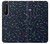 W3220 Carte Zodiaque étoiles Constellations Etui Coque Housse et Flip Housse Cuir pour Sony Xperia 1 II