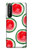 W3236 Motif melon d'eau Etui Coque Housse et Flip Housse Cuir pour Sony Xperia 1 II