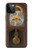 W3173 Grand-père Horloge Antique Horloge murale Etui Coque Housse et Flip Housse Cuir pour iPhone 12, iPhone 12 Pro