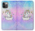 W3256 Mignon Licorne Etui Coque Housse et Flip Housse Cuir pour iPhone 12, iPhone 12 Pro