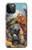 W3331 Peter Paul Rubens Tigre und Lowenjagd Etui Coque Housse et Flip Housse Cuir pour iPhone 12, iPhone 12 Pro