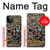 W3394 Graffiti mur Etui Coque Housse et Flip Housse Cuir pour iPhone 12, iPhone 12 Pro