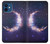 W3324 Croissant de lune Galaxie Etui Coque Housse et Flip Housse Cuir pour iPhone 12 mini