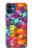 W3477 Motif abstrait de diamant Etui Coque Housse et Flip Housse Cuir pour iPhone 12 mini