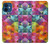 W3477 Motif abstrait de diamant Etui Coque Housse et Flip Housse Cuir pour iPhone 12 mini