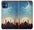 W3502 Coucher de soleil islamique Etui Coque Housse et Flip Housse Cuir pour iPhone 12 mini