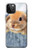 W0242 Lapin mignon Etui Coque Housse et Flip Housse Cuir pour iPhone 12 Pro Max