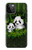 W2441 Forêt de Bambous de la famille Panda Etui Coque Housse et Flip Housse Cuir pour iPhone 12 Pro Max