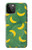W3286 Motif banane Etui Coque Housse et Flip Housse Cuir pour iPhone 12 Pro Max