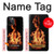 W3379 Cadre d'incendie Etui Coque Housse et Flip Housse Cuir pour iPhone 12 Pro Max