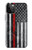 W3687 Drapeau américain de pompier mince ligne rouge Etui Coque Housse et Flip Housse Cuir pour iPhone 12 Pro Max